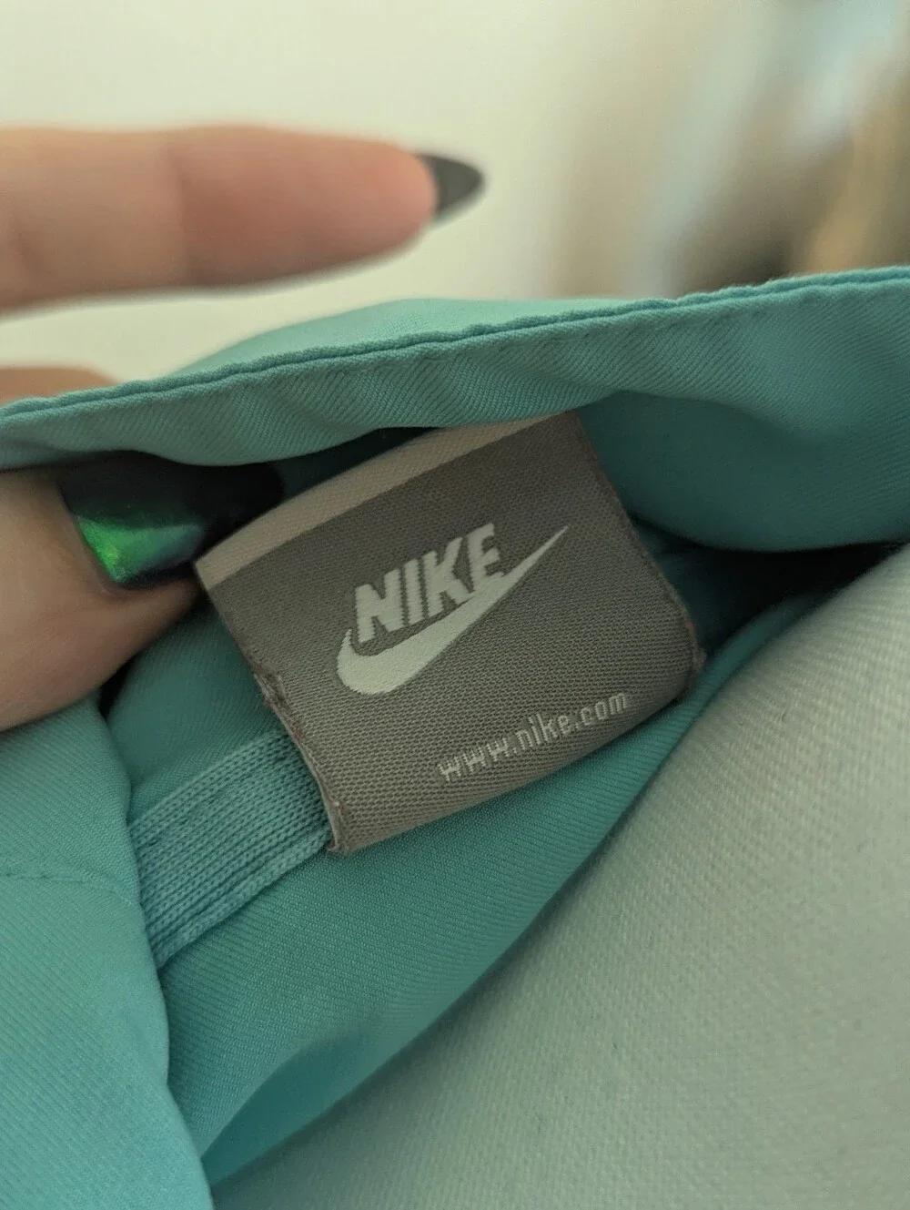 Nike Vintage Retro Aqua Track Jacket Gray Stripe Size S
